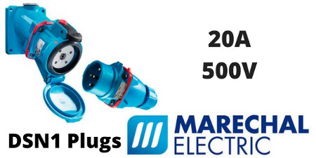 Marechal DSN1 Plugs, Sockets (Decontactors) 20Amps